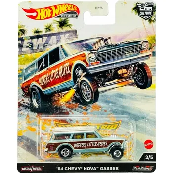 autíčko HOT WHEELS 2021 '64 CHEVY NOVA GASSER DRAG STRIP 3/5 HCK21 NOVÝ METAL MODEL
