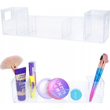 Úložný box Organizer na kosmetyki biżuterię pojemnik šperkovnice akryl koupelnová 30 cm