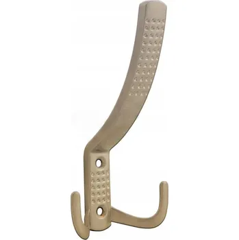 Věšák Nástěnný trojitý věšák na oblečení, mosazný, 15 cm AMIX + vruty