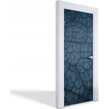 Fototapeta Dekorativní samolepka na dveře oživí vzhled Modrá textura 75x205 cm