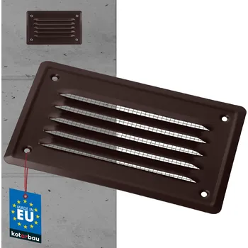 Větrací mřížka Komínová větrací mřížka se síťkou 165x100 bronzová - hnědá