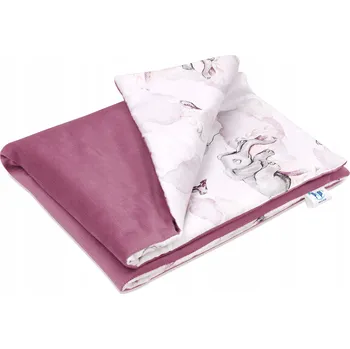 Dětská deka Deka do kočárku oboustranná 55x75 bavlna/velvet Pepi