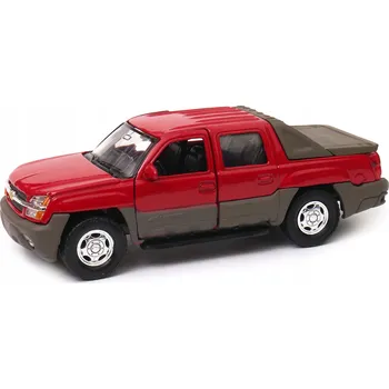 autíčko WELLY 2002 CHEVROLET AVALANCHE ČERVENÝ 1:34 NOVÝ KOVOVÝ MODEL 42314