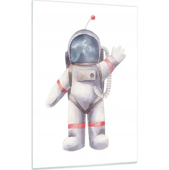 Obraz Skleněný obraz do obýváku ložnice 50x70 astronaut foto obrazy na zeď