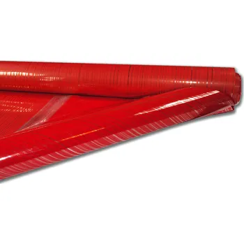 Obraz CELOFÁN FÓLIE na balení dárků SVATBA VÁNOCE červený proužek 70x50cm