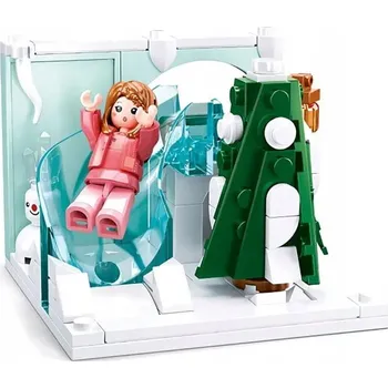 ostatní stavebnice Ledové království stavební stavebnice Sluban 109 dílů