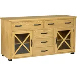 KD722 dřevěná rustikální komoda z přírodní borovice Drewmax (Povrch přírodní vosk)