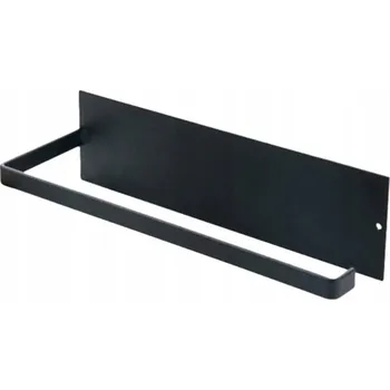 Utěrka DRŽÁK NA KUCHYŇSKÉ UTĚRKY LOFT SAMOLEPICÍ OCELOVÝ PEVNÝ DO KUCHYNĚ ČERNÝ