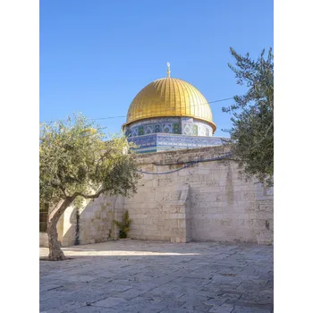 Obraz Plakát Mešita Al-Aksá bez rámu 60 x 80 cm
