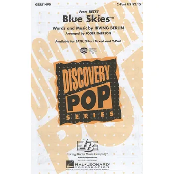 BLUE SKIES / 2-Part Mixed* a klavír/akordy