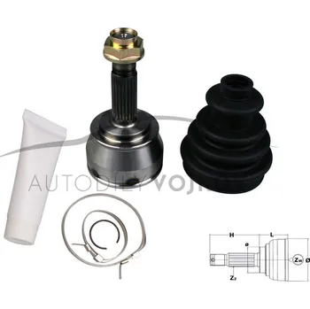 Poloosa kola Homokinetický kloub hnací hřídele Fiat Doblo 2000 - 2009