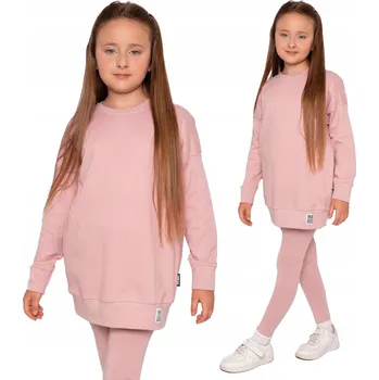 Chlapecká mikina MAZE DĚTSKÁ BAVLNĚNÁ MIKINA BASICKIDS OVERSIZE RŮŽOVÁ 128