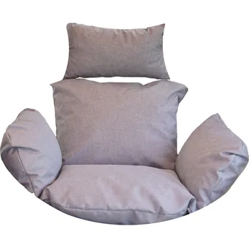Podsedák Blomster Polstr na závěsnou houpačku kokon, světle šedý