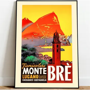 Obraz Plakat Podróżniczy Podróże Vintage bez rámu 29,7 x 42 cm