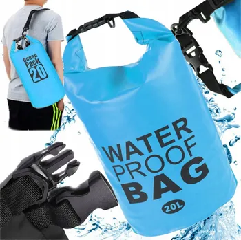 turistický batoh VODOTĚSNÝ VAK OCEAN 20L MODRÝ