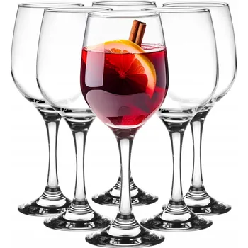 Sklenice Skleničky na bílé víno, skleničky červené víno, skleničky na vodu Glasmark bezbarvé 250ml 6 ks