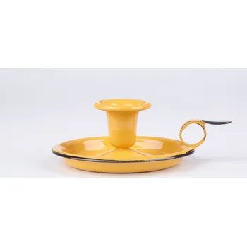 Svícen Svícen kandelábr Emalco Enamelware 8 cm na 1 svíčku