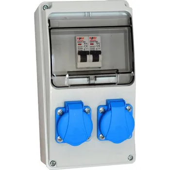 Rozvaděč Staveništní rozvaděč rozvodnice A316W 16A 2 zásuvky