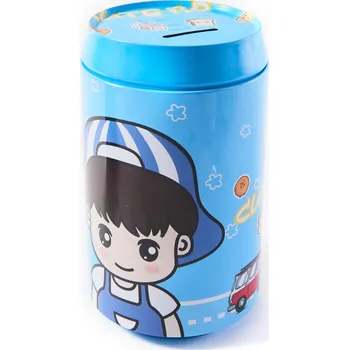 Pokladnička Velká kovová pokladnička, plechovka - různé motivy