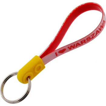 PŘÍVĚSEK NA KLÍČE NA PÁSKU - MILUJI Varšava