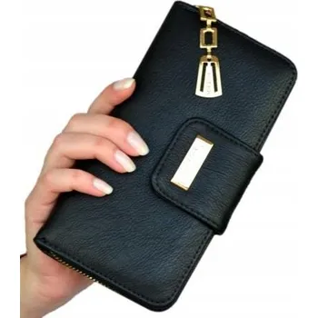 Peněženka Dámská velká peněženka na zip, dvojitý zip, prostorný organizér, stylová