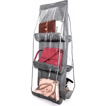 Organizér oblečení Závěsný organizér do skříně na kabelky, Věšák - 6 kapes
