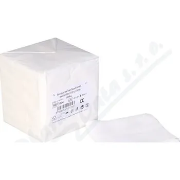 Krytí na ránu Gáza kompr.nester.10x10cm 8vrst.100ks Steriwund