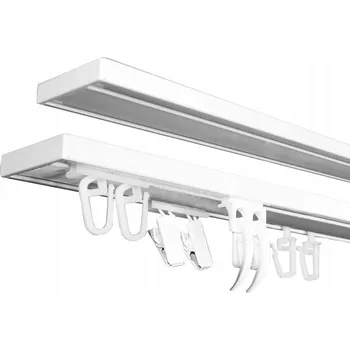 Obraz Hliníková dvoukolejnicová lišta Panczo Slim Mini 210 cm