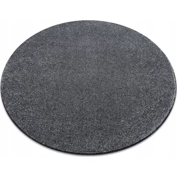 Koberec MĚKKÝ KOBEREC kruh cca 100 cm JEDNOBAREVNÝ šedý 93862