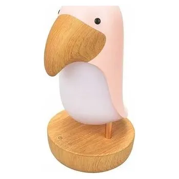 Lampička Tukan pták Pink Noční lampa