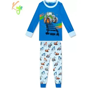 Chlapecké pyžamo Dětské pažamo KUGO MP1299Q modré/sv.modré vel.116,128