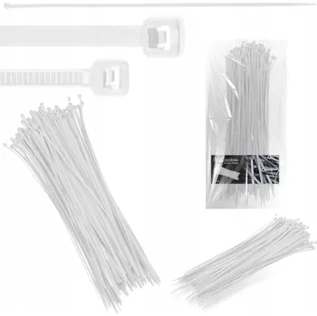 Stahovací páska 100x STAHOVACÍ PÁSKY Kabelové svazky 4,8 x 400 mm Silné UV stabilní Tryty GR