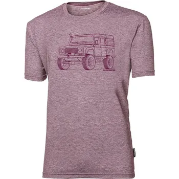 Pánské bambusové triko PROGRESS Classic Deffender červený melír Velikost: XXL