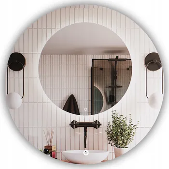 Zrcadlo ZRCADLO KULATÉ LED průměr 50cm DOTYKOVÝ SPÍNAČ