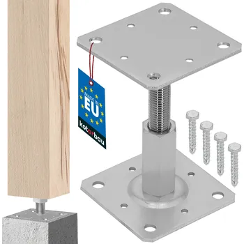 Příslušenství pro plot Vertikálně nastavitelný držák sloupu 110x110 mm - 110x110 mm
