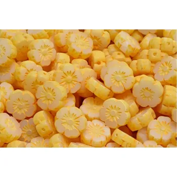 Korálek Ploškované korálky květ 10 mm č. 209