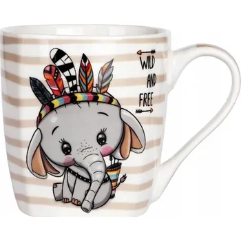 Hrnek Veroni Malí Indiáni porcelán 300 ml