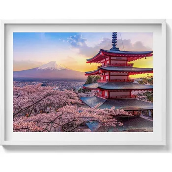 Obraz Dekorativní nástěnný obraz do obýváku kuchyně Japonská architektura 80x60 cm