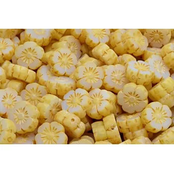 Korálek Ploškované korálky květ 10 mm č. 208