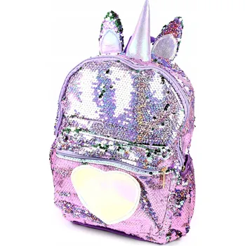 Školní batoh BATOH PRO ŠKOLNÍ PŘEDŠKOLÁKY JEDNOROŽEC UNICORN S FLITRY