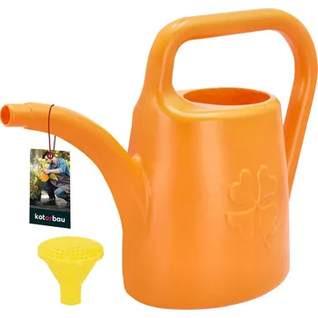 Konev Konve na zalévání 4,5 l zahradní konve se sítkem - oranžová \ 4,5 l