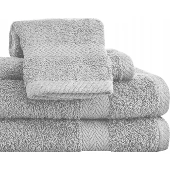 Ručník 4 x KOMPLET RĘCZNIKÓW 2 x 70x140 + 2 x 50x100 BAVLNA RUČNÍKY RŮZNÉ BARVY