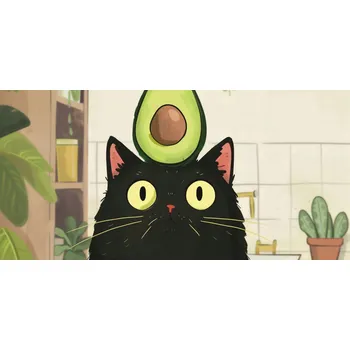 Plakát Plakát Avokádo na hlavě bez rámu 91,3 x 44,5 cm