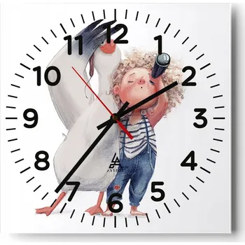 Hodiny Kuchyňské nástěnné hodiny 30x30 Pro děti Skleněné hodiny do obýváku Moderní Tiché