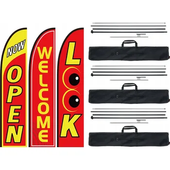 Vlajka Reklamní vlajka Winder 498,5 cm Plážová vlajka s taškou pro uložení