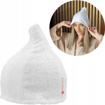 Froté čepice do sauny, ochranná, bílá