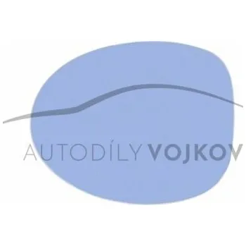 Auto zrcátko Levé sklo zpětného zrcátka s plast. držákem vyhřívané Renault Twingo 1992 - 1998