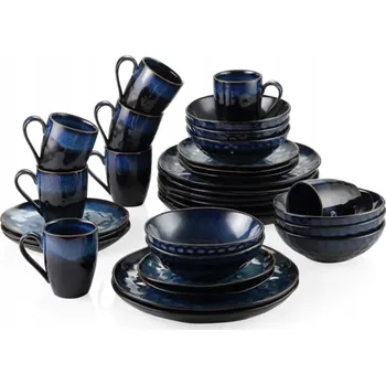 Talíř Jídelní SADA pro 8 osob Kompletní jídelní servis porcelánové talíře a misky