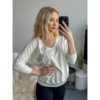 Dámské tričko Moderní bílé tričko pro dámy, VELIKOST UNI ( S, M , L )