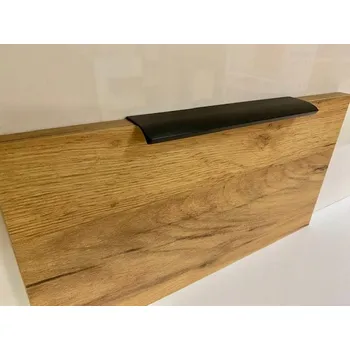 Nábytkové kování Hrana úchytka ITALSKÁ UA11000 D-350 mm ČERNÁ